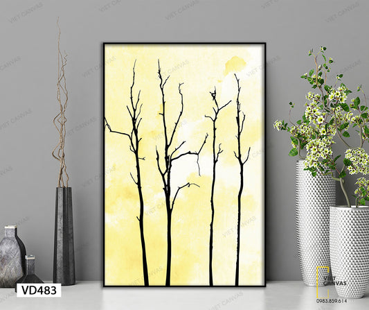 Tranh Cây Lá Rụng - VD483