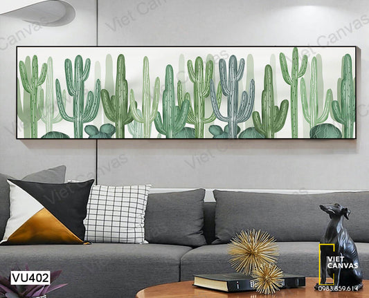 Tranh Vườn Cây Xương Rồng - VU402