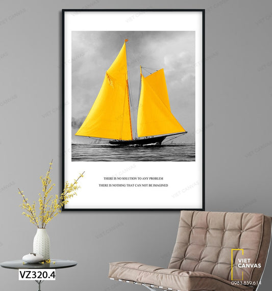 Tranh Chiếc Thuyền Màu Vàng - VZ320.4