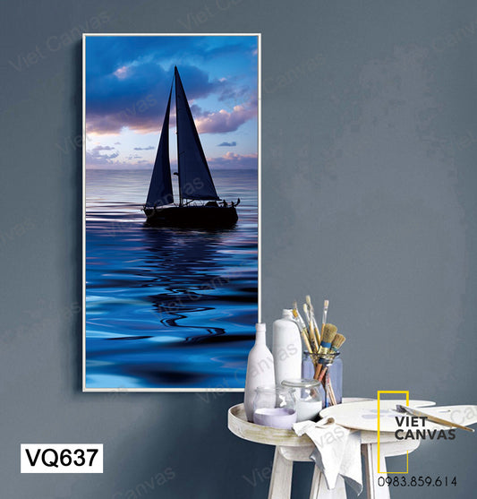 Tranh Chiếc Thuyền Ngoài Xa - VQ637