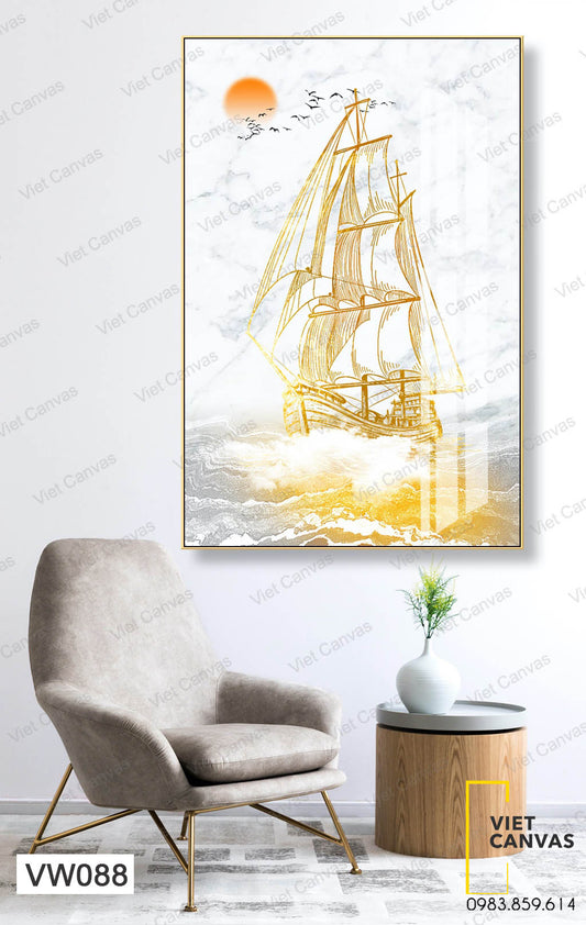 Tranh Chiếc Thuyền Ngoài Xa - VW088