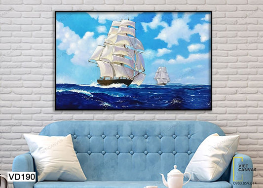 Tranh Chiếc Thuyền Ngoài Xa - VD190