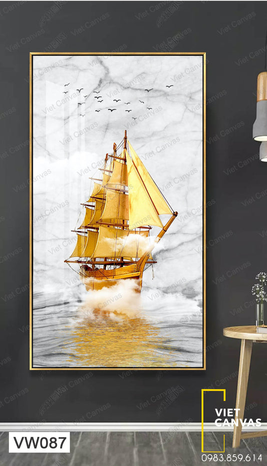 Tranh Chiếc Thuyền Vàng - VW087