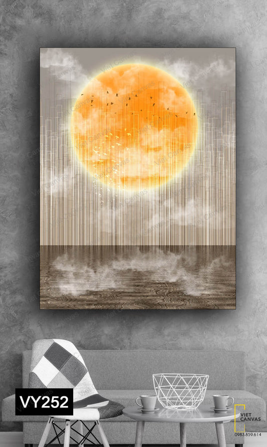 Tranh Chim Bay Dưới Ánh Trăng - VY252