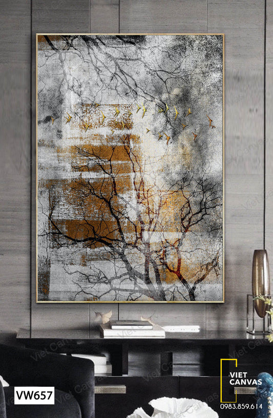 Tranh Chim Bay Trên Ngọn Cây - VW657