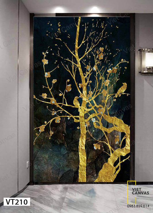 Tranh Chim Đậu Trên Cành Cây - VT210