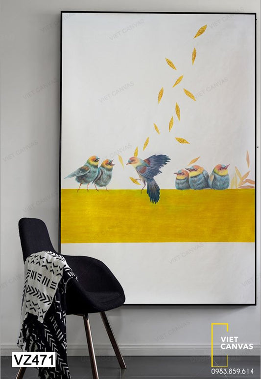 Tranh Chú Chim Hót Líu Lo - VZ471