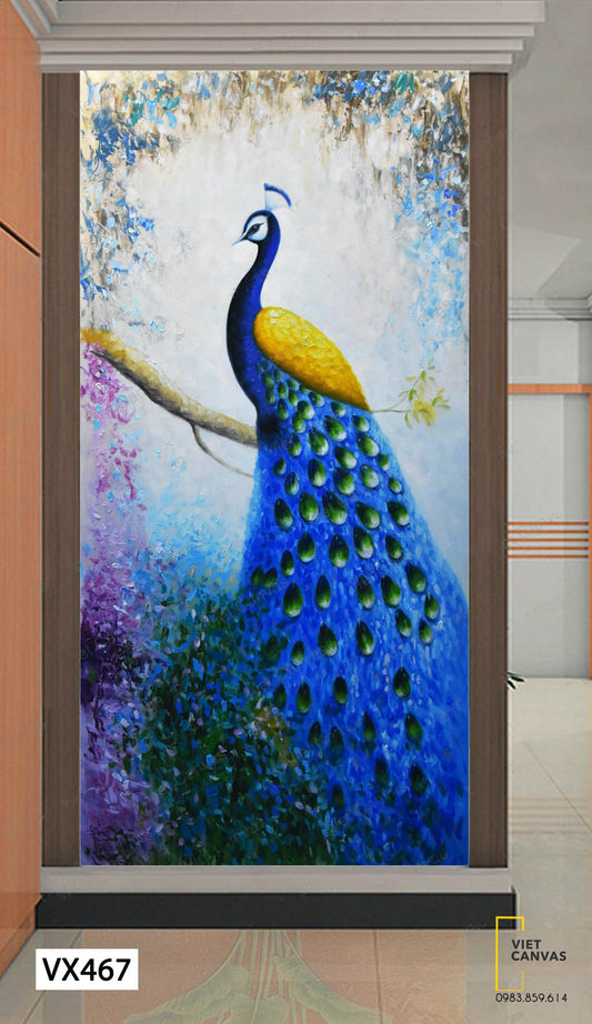 Tranh Chú Công Sắc Màu - VX467