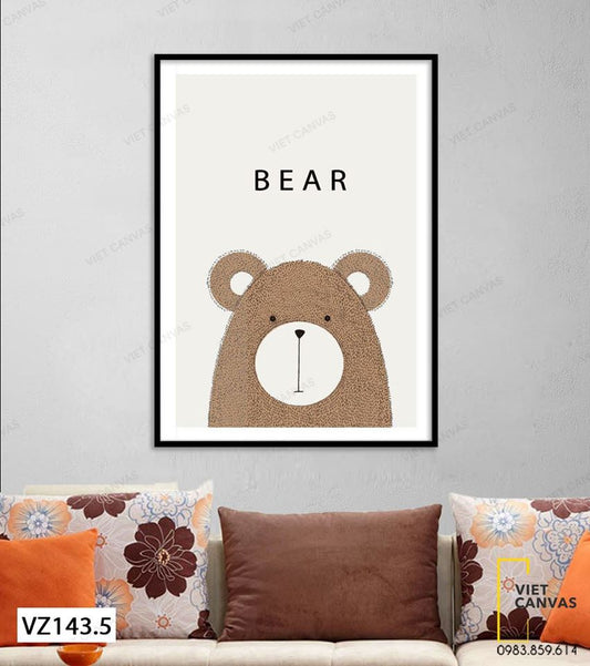 Tranh Chú Gấu - VZ143.5