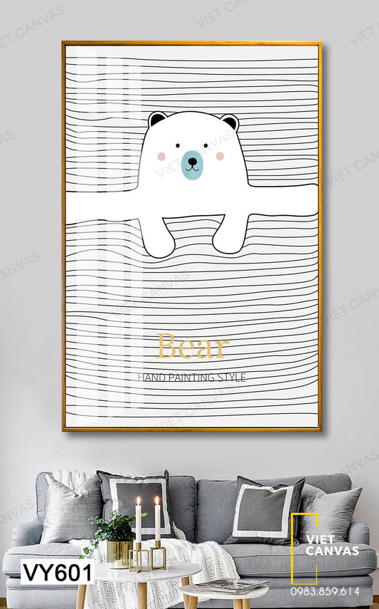 Tranh Chú Gấu Dễ Thương - VY601