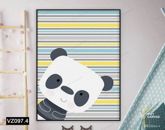 Tranh Chú Gấu Dễ Thương - VZ097.4