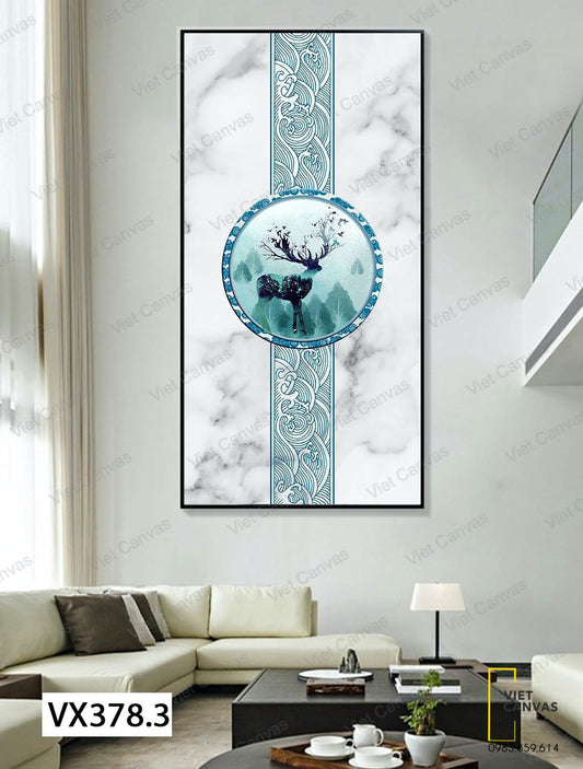 Tranh Chú Hươu Nghệ Thuật - VX378.3