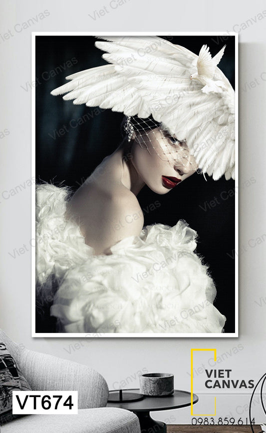 Tranh Cô Gái Bí Ẩn - VT674