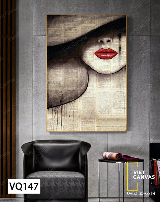 Tranh Gương Mặt Cô Gái - VQ147