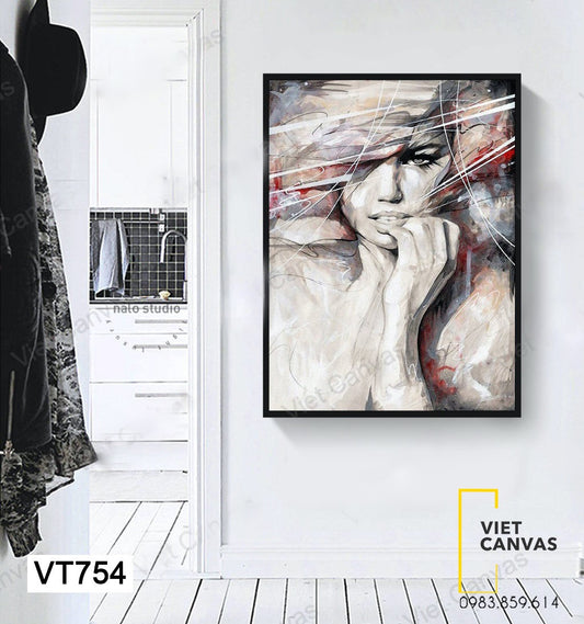 Tranh Cô Gái Bí Ẩn - VT754