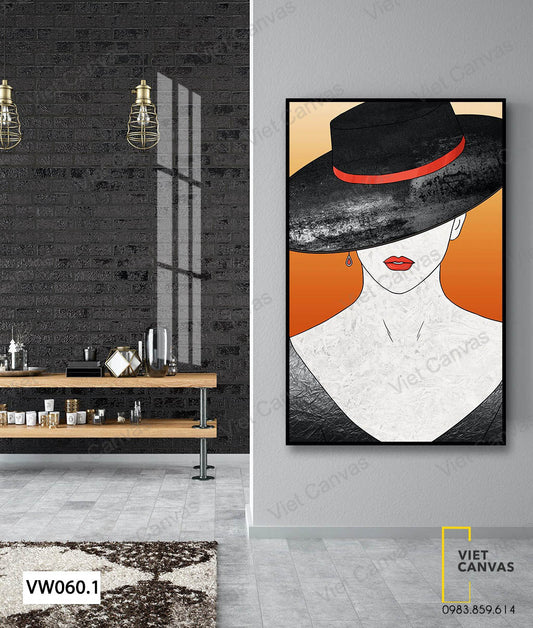 Tranh Cô Gái Cá Tính - VW060.1