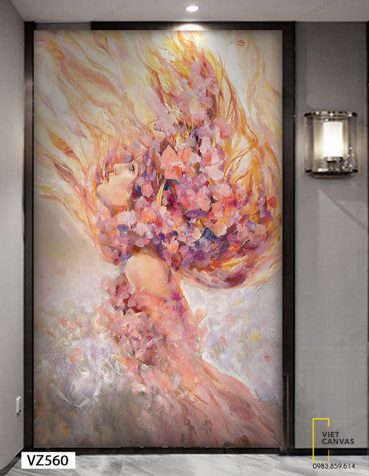 Tranh Cô Gái Mộng Mơ - VZ560