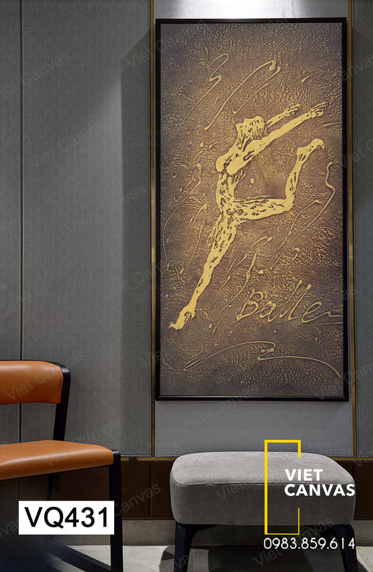 Tranh Cô Gái Múa Ballet - VQ431