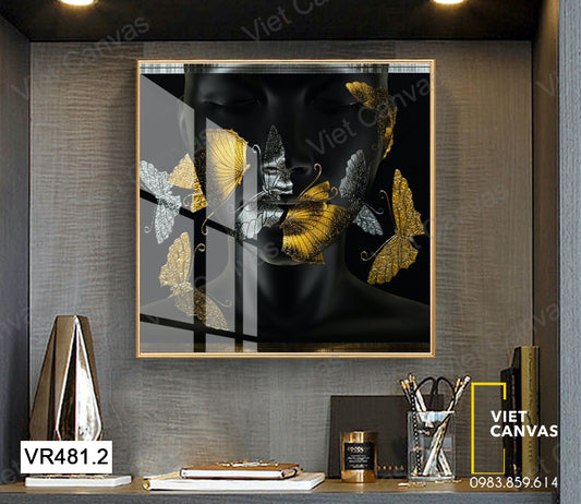 Tranh Cô Gái Và Đàn Bướm - VR481.2