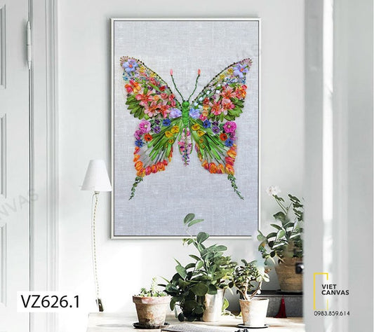 Tranh Con Bướm Xinh Xắn - VZ626.1