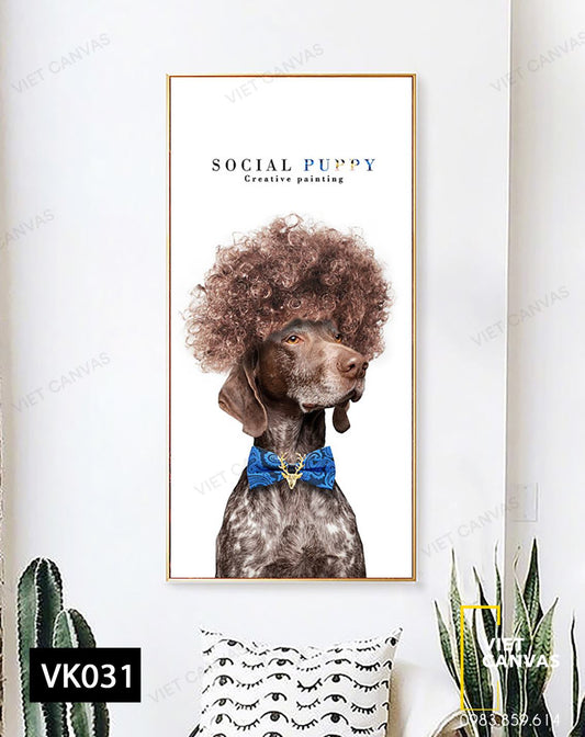 Tranh Chú Chó Đáng Yêu - VK031