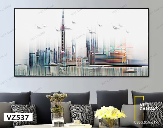 Tranh Tòa Nhà Cao Tầng - VZ537