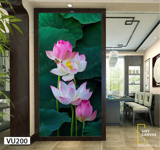 Tranh Đầm Hoa Sen - VU200