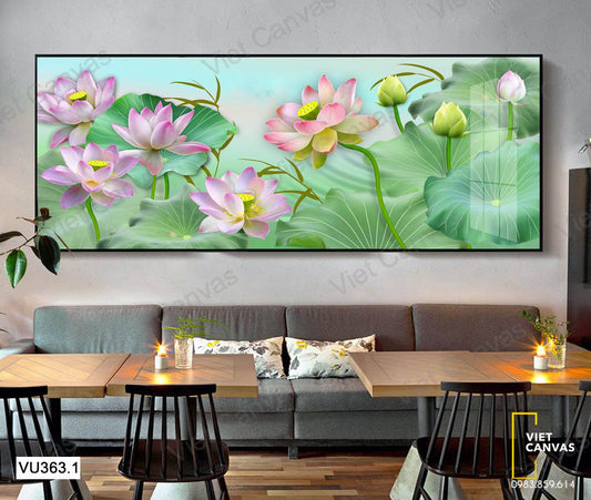 Tranh Đầm Hoa Sen - VU363.1