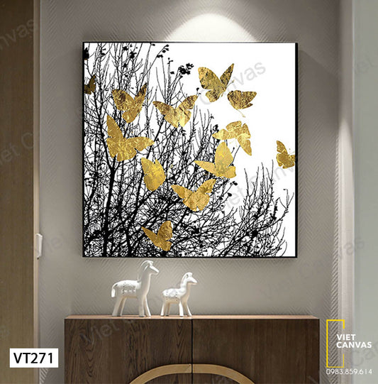 Tranh Đàn Bướm Và Cây - VT271