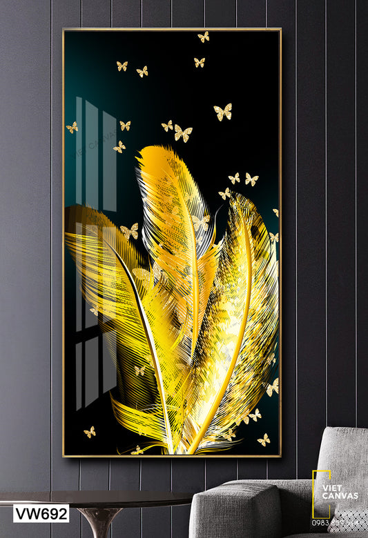 Tranh Đàn Bướm Và Lông Vũ - VW692