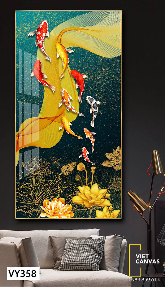 Tranh Đàn Cá Bơi Lội Tung Tăng - VY358