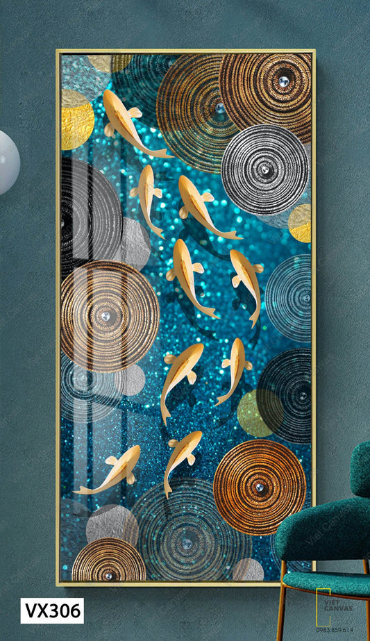 Tranh Đàn Cá Tung Tăng - VX306