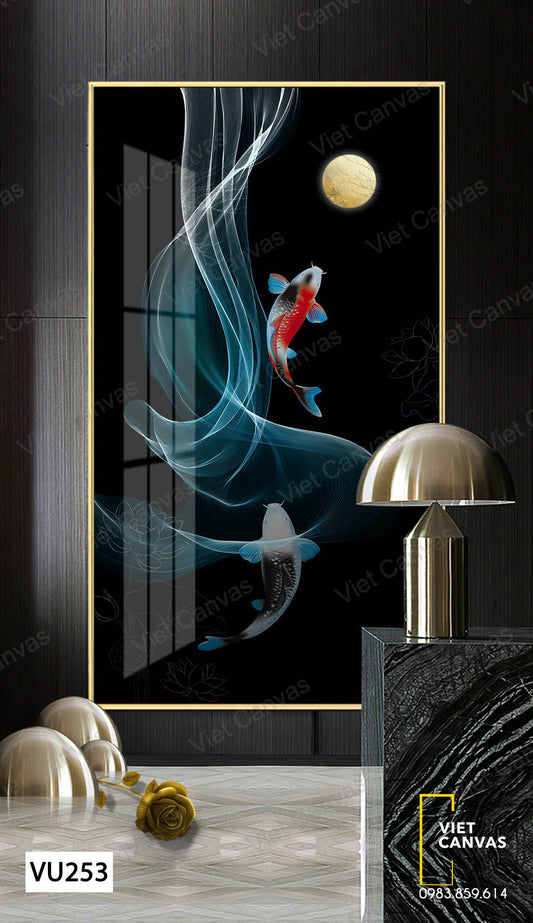 Tranh Đàn Cá Và Ánh Trăng - VU253