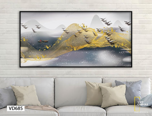 Tranh Đàn Chim Bay Lượn - VD685