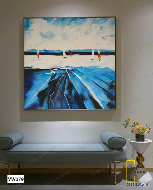 Tranh Đàn Chim Bay Trên Biển - VW079