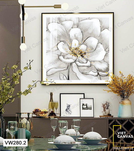 Tranh Đóa Hoa Nở Rộ Ấn Tượng - VW280.2