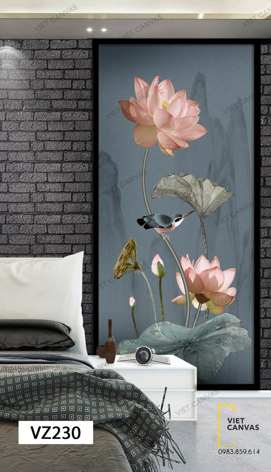 Tranh Đoá Sen Hồng - VZ230