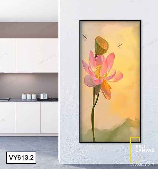 Tranh Đóa Sen Tỏa Hương Thơm - VY613.2