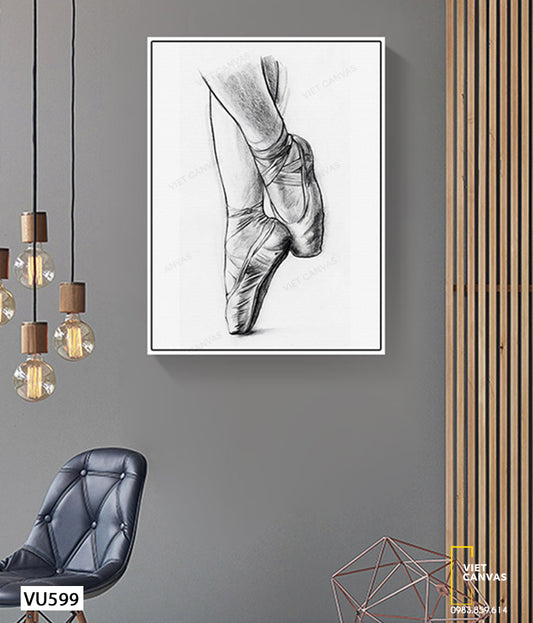 Tranh Đôi Chân Mua Ballet - VU599