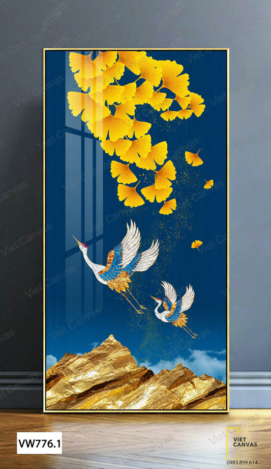 Tranh Đôi Chim Bay Trong Đêm - VW776.1