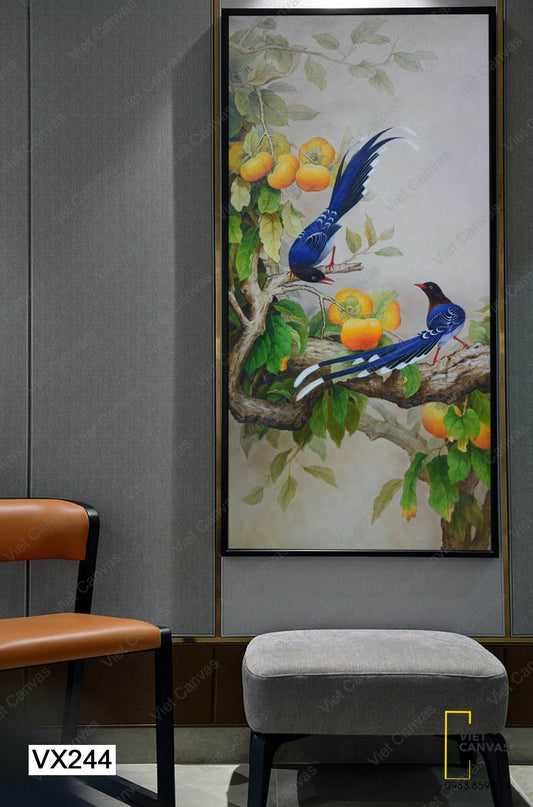 Tranh Đôi Chim Trên Cây - VX244
