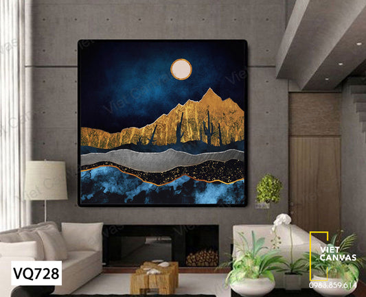 Tranh Đồi Dưới Ánh Trăng - VQ728