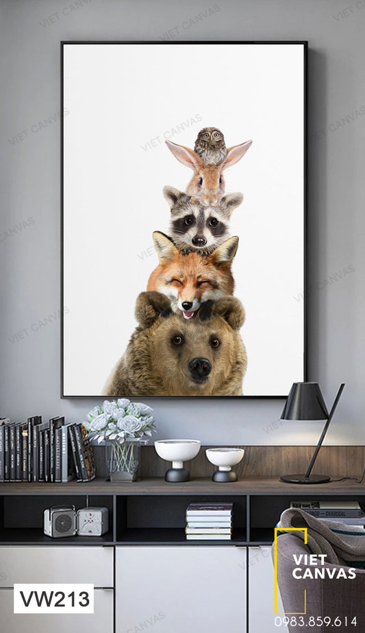 Tranh Động Vật Đáng Yêu - VW213