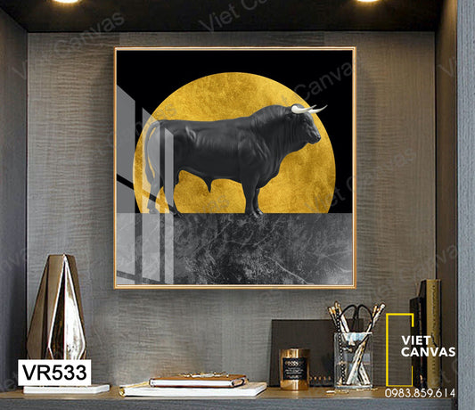 Tranh Động Vật Dưới Ánh Trăng - VR533