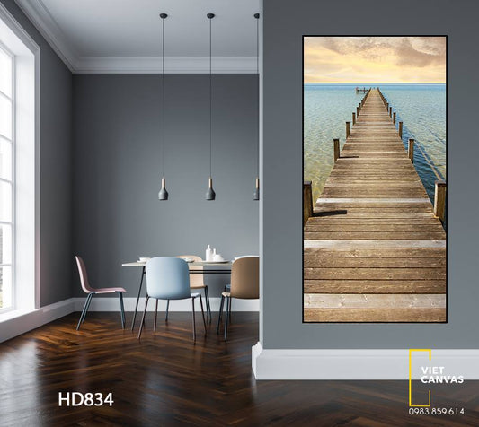 Tranh Cây Cầu Giữa Biển - HD834