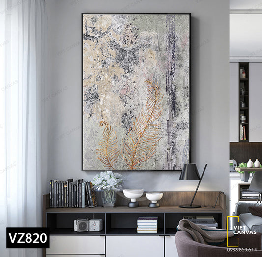 Tranh Hai Chiếc Lá Vàng - VZ820