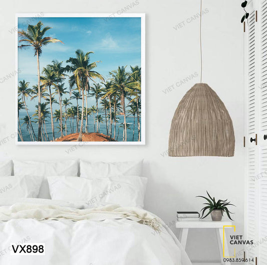 Tranh Hàng Dừa Tươi Mát - VX898