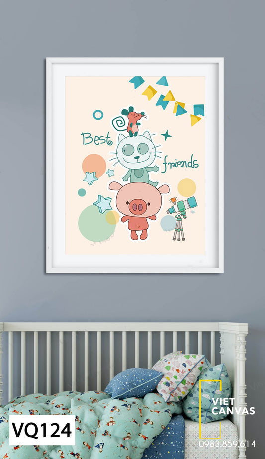 Tranh Heo Mèo Và Chuột - VQ124