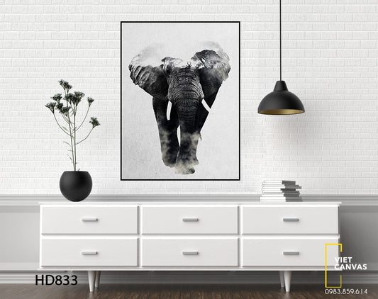 Tranh Chú Voi Bản Đôn - HD833