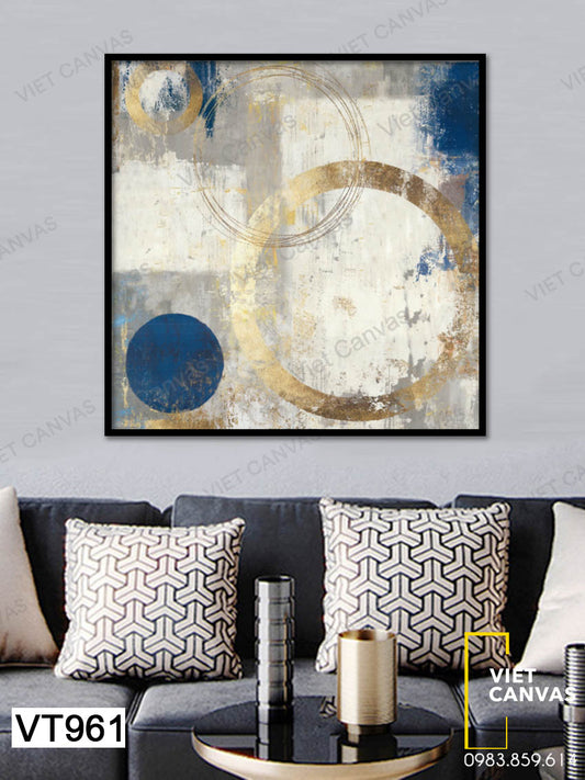 Tranh Hình Tròn Trừu Tượng - VT961